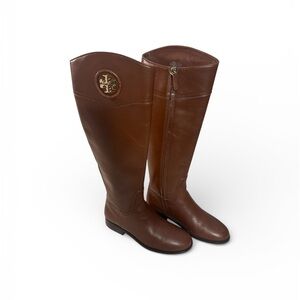 Tory Burch Chestnut Leather Boots